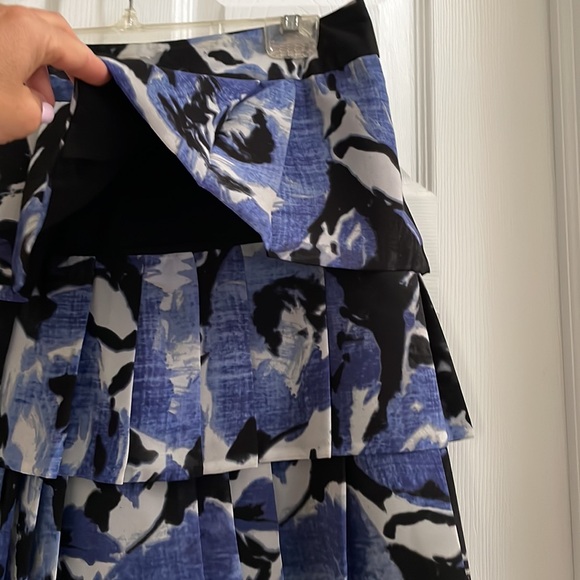 Kenneth Cole New York Skirt Blue Black - Picture 3 of 7